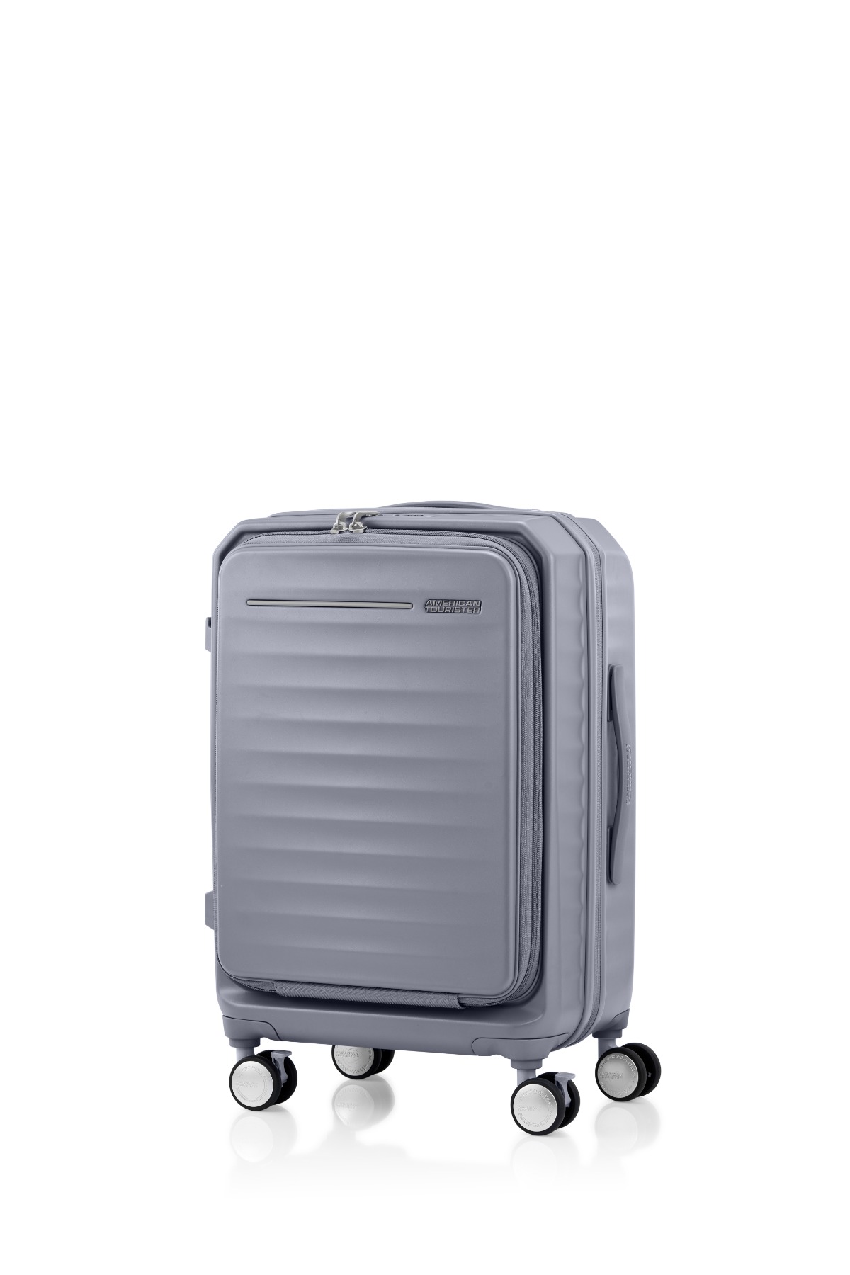 【美品・保証付】AMERICAN TOURISTER フロンテック黒 フロンテック スピナー 54 エキスパンダブル ブラック｜スーツ